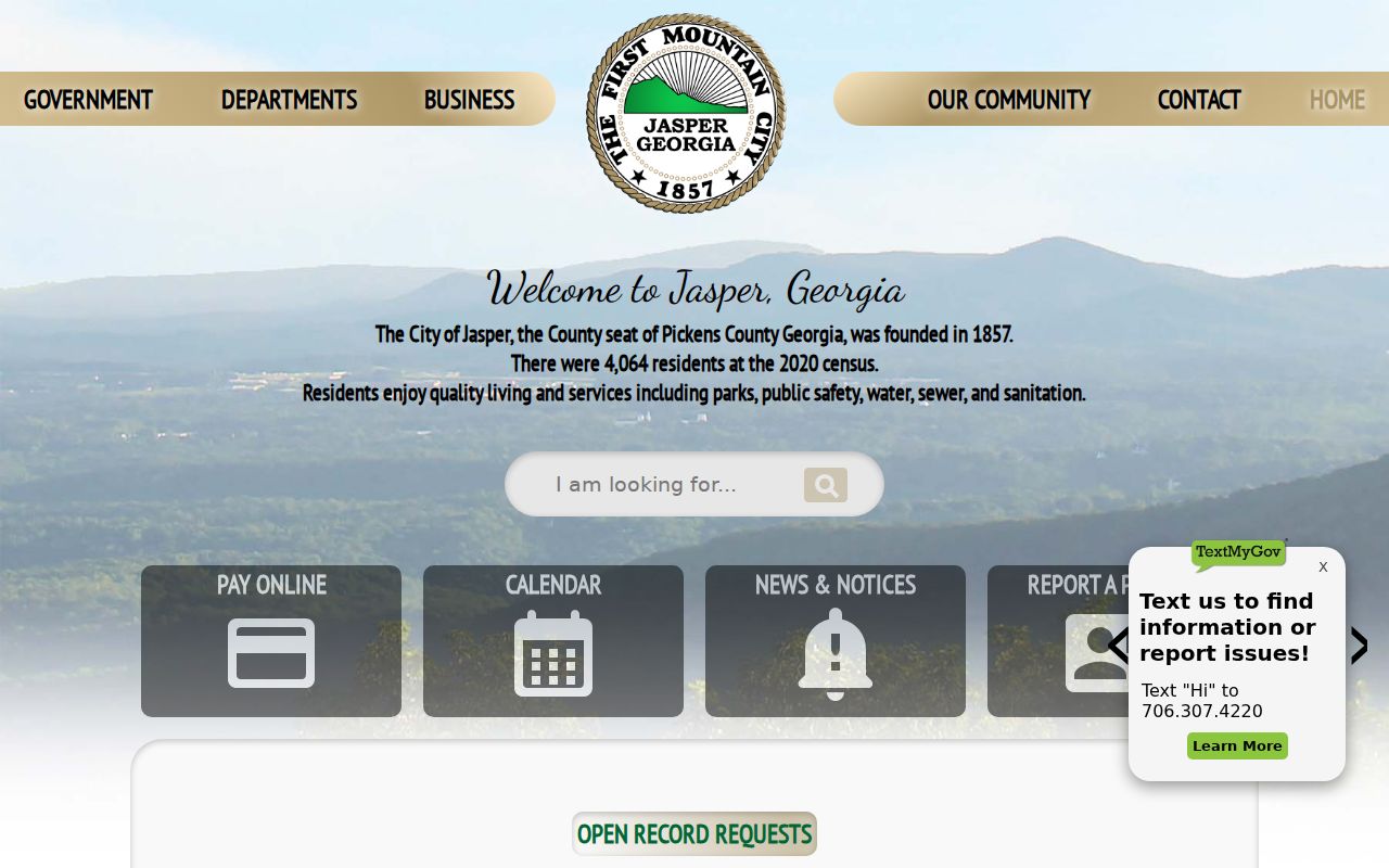 Jasper warrant records city navigation