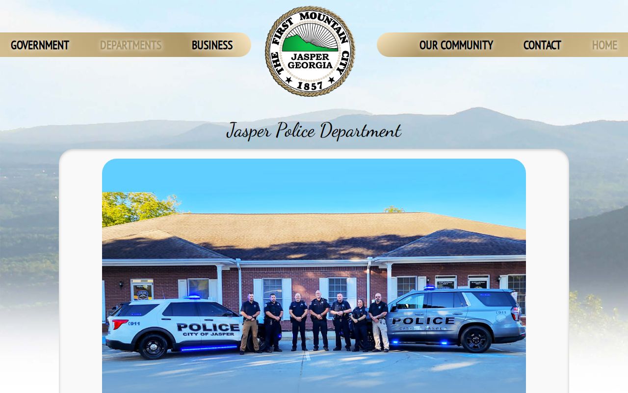 Jasper warrant search police contact page